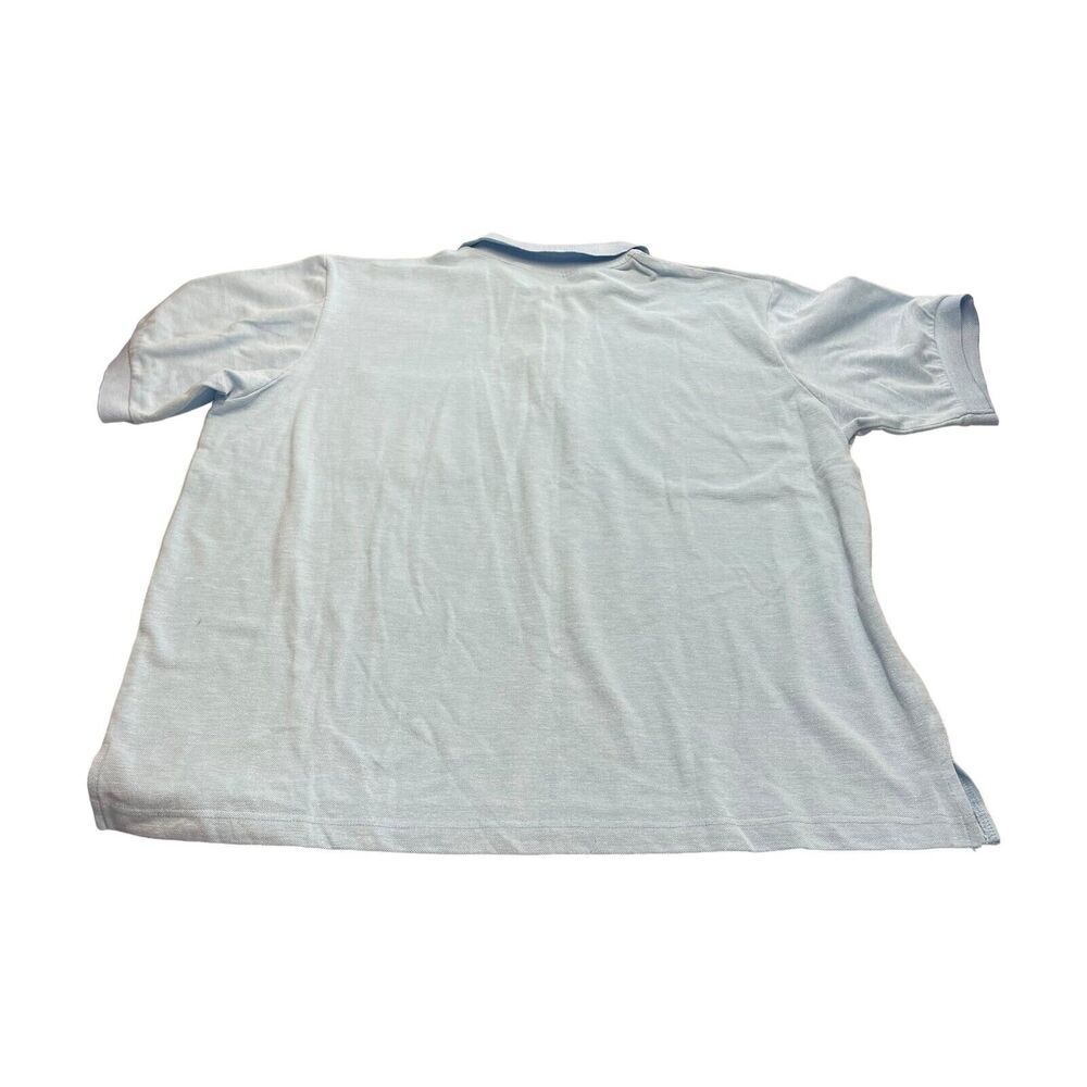 Haband Polo Shirt Men's 2X Blue Polyester Golf Performance Short Sleeve Collared - Picture 2 of 9